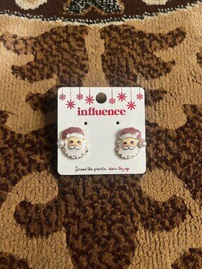 Influence Christmas Santa Claus Post Earring